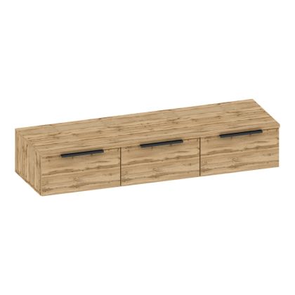 КОНЗОЛА С 3 ЧЕКМЕДЖЕТА DOHA В ЧЕРЕН И ДЪБОВ ЦВЯТ 120X39X22СМ