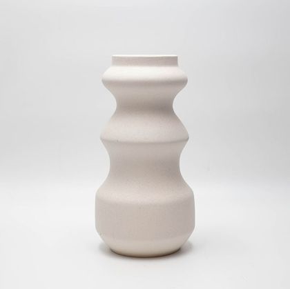 ВАЗА КЕРАМИЧНА, БЯЛА, 13.5x8.5x25.7см