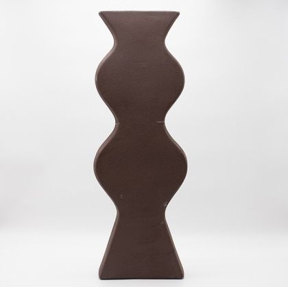 ВАЗА КЕРАМИЧНА, КАФЯВА, 20.5x8x60.5см