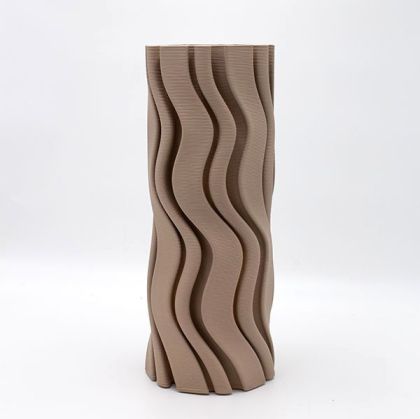 ВАЗА ПОРЦЕЛАН, СВЕТЛО СИВО, 14.5x15x36см