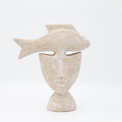 ДЕКОРАТИВНА СКУЛПТУРА, ЦИМЕНТ, БЕЖОВО, 24.5x8x27.5см