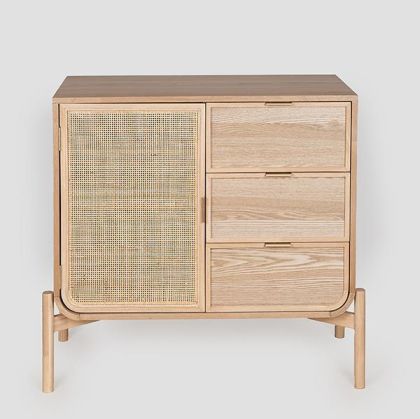 ДЪРВЕНА ЕТАЖЕРКА КАФЯВО 86X40X80СМ