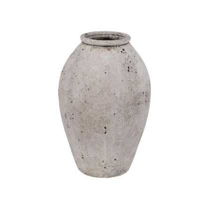 КЕРАМИЧНА ВАЗА FL18054 СИВ ЦВЯТ 19x19x29см