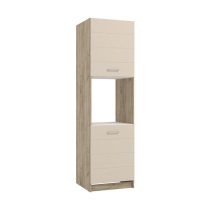 КУХНЕНСКИ ШКАФ DIANA BD 60 СИВ ДЪБ-ПЯСЪК ГЛАНЦЕВО ФОЛИО 60X58X215СМ