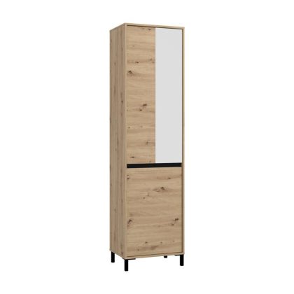 МЕБЕЛИ ЗА АНТРЕ ARRAN P1 OG ARTISAN OAK/ЧЕРЕН МАТОВ ЦВЯТ 55X40X205СМ