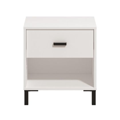НОЩНО ШКАФЧЕ ALERIA NO1F БЯЛ ЦВЯТ 48X40X52СМ