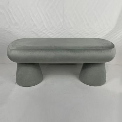 ПЕЙКА, КАДИФЕНО СИВО 98X37X40СМ