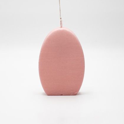 Свещ яйце пепел от рози рустик 10x15см