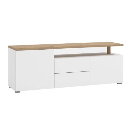 ТВ ШКАФ ATERNO 154 3K2F2V БЯЛ/ ЦВЯТ 154X40X56СМ