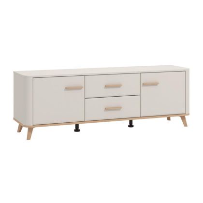 ТВ ШКАФ DARWEN 154 3K2F2V КАШМИР/АРТИЗАН ДЪБ/КАШМИР МАТ ФОЛИО 154X40X53СМ