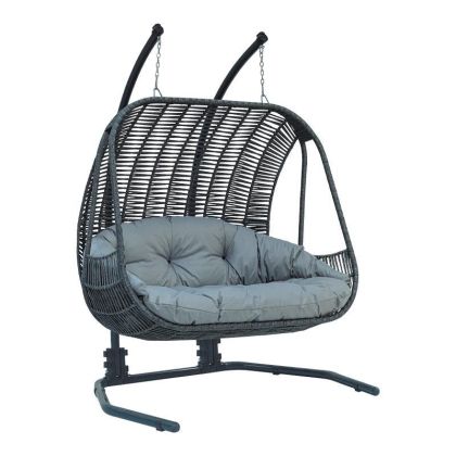 ГРАДИНСКА ЛЮЛКА TARUN ROPE СИВ ЦВЯТ 177x140x200см