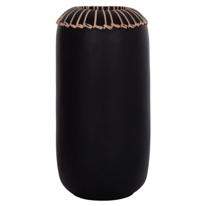 ДЕКОРАТИВНА ВАЗА LENNOX HM4675.01S ТЕРАКОТА В ЧЕРНО - Φ18x33Hсм.