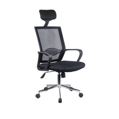 ОФИС СТОЛ FL562 ЧЕРНА СЕДАЛКА-ЧЕРНА ОБЛЕГАЛКА 58x61x116/126см
