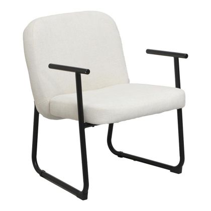 ОФИС СТОЛ VINDOR, КРЕМАВ ПЛАТ, С ЧЕРЕН МЕТАЛЕН КРАК 65X68.5X79.5СМ