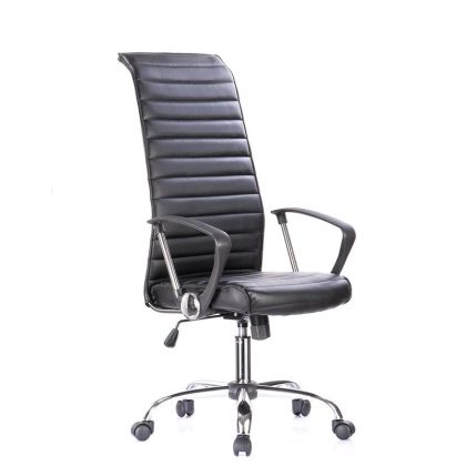ОФИС СТОЛ ЧЕРНА КОЖА SP-6351-6 57x60x117-127см