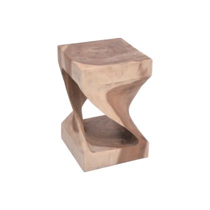 ПОМОЩНА МАСА HOURIAN ОТ СУАРОВО ДЪРВО В ЕСТЕСТВЕН ЦВЯТ 30X30X65СМ