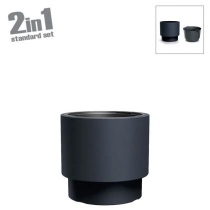 HEOS ПЛАСТМАСОВА САКСИЯ (2 В 1) - Φ29.8x28см 3/6KIB