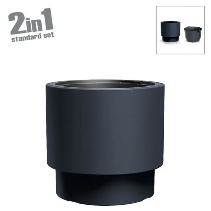 HEOS ПЛАСТМАСОВА САКСИЯ (2 В 1) - Φ39.5x37см 1/4KIB