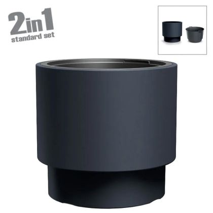 HEOS ПЛАСТМАСОВА САКСИЯ (2 В 1) - Φ46.8x44см 2/12KIB
