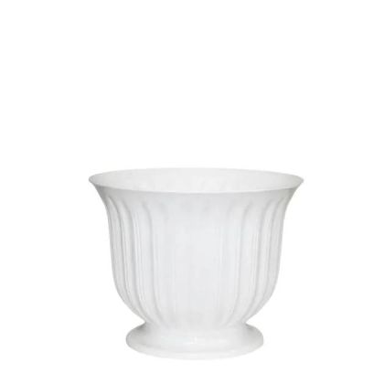 БЯЛА ПЛАСТМАСОВА САКСИЯ - Φ16x14см