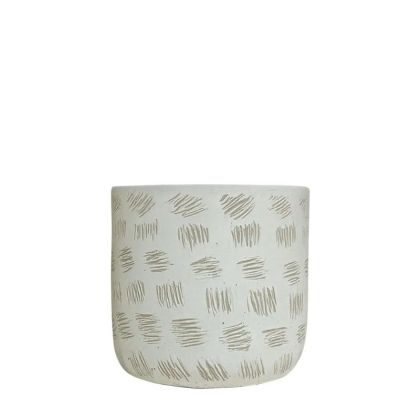 БЯЛА САКСИЯ С ЕФЕКТ МАЛКА - Φ13x12.5см 18/15KIB