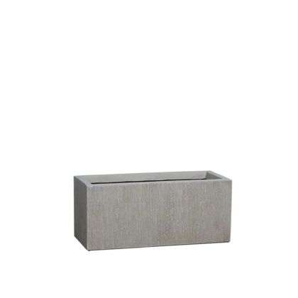 ВИСОКА МАЛКА САКСИЯ ОТ ФИБЕРГЛИНА, ПРАВОЪГЪЛНА, БЕЖОВА - 50x22x22см