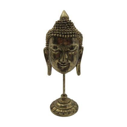 ДЕКОРАТИВНА ФИГУРА BUDDHA 23767 ЗЛАТИСТ ЦВЯТ 14X11X36СМ