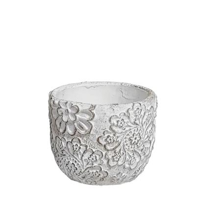 КРЪГЛА САКСИЯ С РЕЛЕФЕН МОТИВ - Φ10.8x10см 2/36 КУТИИ