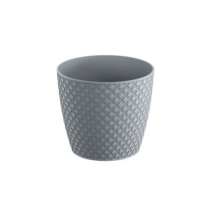 КРЪГЛА САКСИЯ СИВА Φ12.8x11.2см 10/180CBM