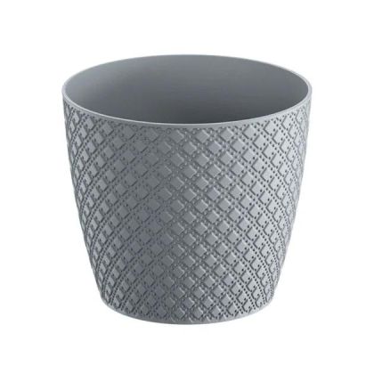 КРЪГЛА САКСИЯ СИВА, Φ18.9x16.7см 5/90 КУТИЙКИ