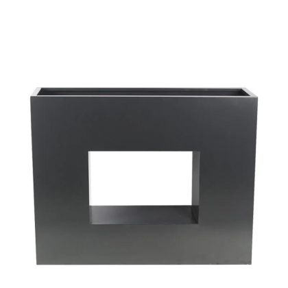 МЕТАЛНА САКСИЯ, ПРАВОЪГЪЛНА С ДУПКИ - 100x26x80см 1/KIB