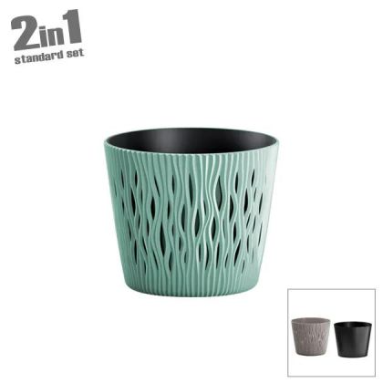 САКСИИ (2 В 1) МЕНТОВО-ПЯСЪЧНИ КРЪГЛИ Φ12.8x11.1см 10/90 КУТИЙКИ