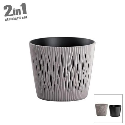 САКСИЯ (2 В 1) МОКА ПЯСЪЧНО КРЪГЛА Φ15.8x13.8см 10/80 КУТИЙКИ