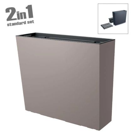 САКСИЯ (2 В 1) ПЛАСТМАСОВА МОКА УРБИ - 77x23.5x68.6см 2/20 КУБЧЕТА