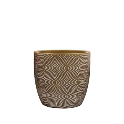 САКСИЯ КАФЯВА/БЯЛА КРЪГЛА С ФОРМИ, МАЛКА - Φ13x12.5см 18/15KIB