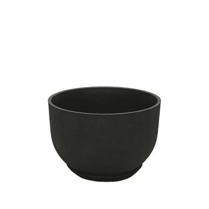 САКСИЯ ОТ КАМЪК ПОЛИСМОЛА С ЧИНИЯ, МАЛКА КУПА, ЧЕРЕН ВЪГЛЕН - Φ33x22см