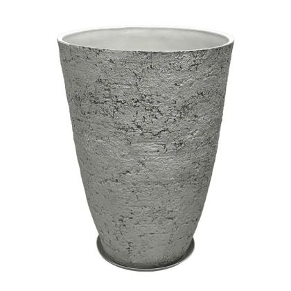 САКСИЯ ОТ КАМЪК ПОЛИСМОЛА С ЧИНИЯ, СИВА, ИЗНОСЕНА,ГОЛЯМА, Φ51x71см