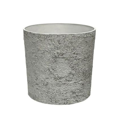 САКСИЯ ОТ КАМЪК ПОЛИСМОЛА, СИВА, ИЗНОСЕНА,ГОЛЯМА, КАМЪК - Φ43x43см