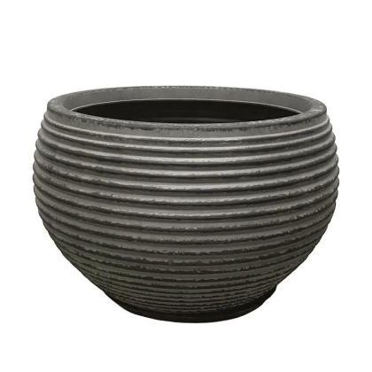 САКСИЯ ОТ ПОЛИСМОЛА С ЧИНИЯ, ЧЕРНА, СТАРА,ГОЛЯМА - Φ70x45.5см