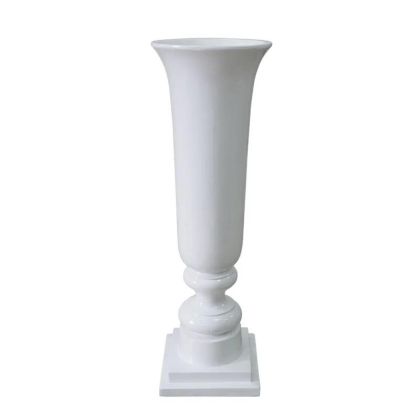 САКСИЯ ОТ ФИБЕРСТЪКЛО/СТЪКЛО БЯЛА - 33x33x102см 1/KIB