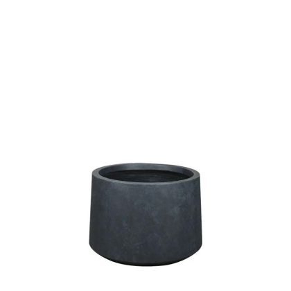 САКСИЯ ФИБЕРГЛИНА XSMALL ОТ ЧЕРЕН МРАМОР - Φ23x16см