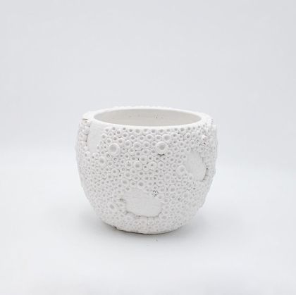 САКСИЯ, ЦИМЕНТ, БЯЛА, 14x14x10см