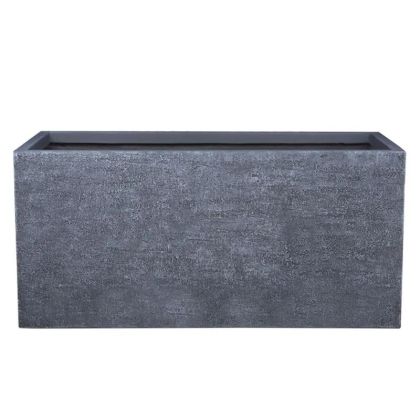 СИВА САКСИЯ ФИБЕРГЛИНА, ПРАВОЪГЪЛНА - 100x47x47см