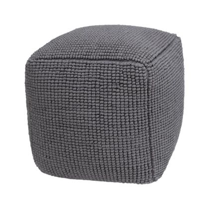 КВАДРАТЕН ПУФ FL822 СИВ ЦВЯТ 45X45X45СМ
