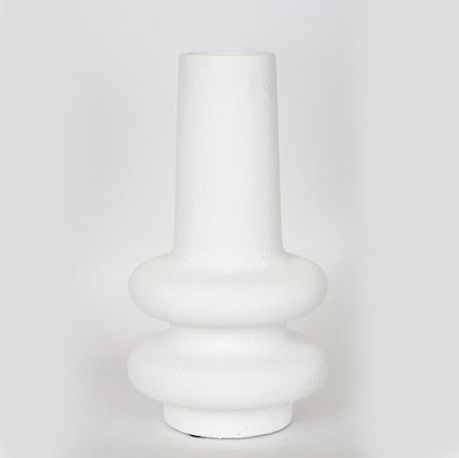 КЕРАМИЧНА ВАЗА БЯЛА 21.5X21.5X39СМ