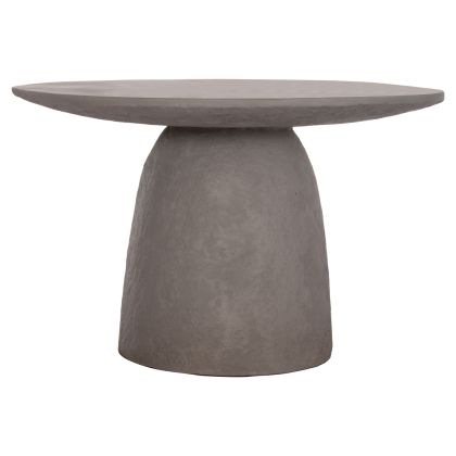 КРЪГЛА ТРАПЕЗАРНА МАСА SEPPO HM18154.03 ФИБРОЦИМЕНТ В СИВО-Φ119,5X75,5HСМ.