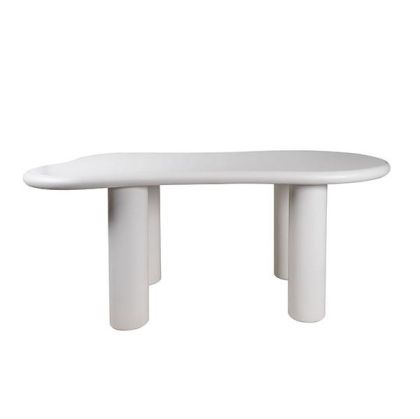 МАСА МДФ С БЯЛ МАТОВ ГЛАНЦ КРАКА МДФ С БЯЛО PVC 160X80X75СМ