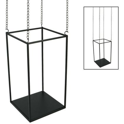 МЕТАЛНА ПОСТАВКА - ЧЕРНА / 4 ВЕРИГИ 25X45X145CM