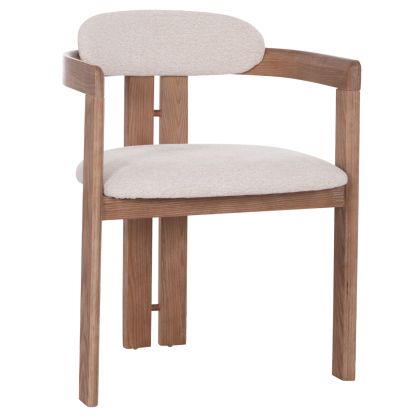 ТРАПЕЗАРЕН СТОЛ KALL HM18247.01 БЕЖОВ ПЛАТ - МАТОВ ШПЕРПЛАТ С ВАРОЛ 56X45X73ВСМ.