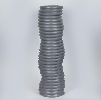 КЕРАМИЧНА ВАЗА ТЪМНО СИВА 17.6X14.3X57X5СМ